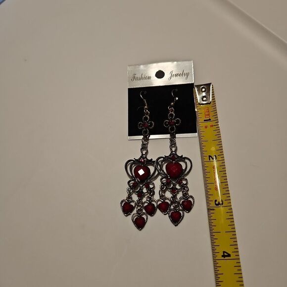 Costume Jewelery Earrings  see measurements - Picture 5 of 5